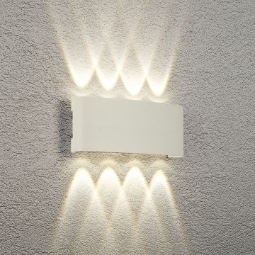Brilagi - LED външно стеново осветително тяло FLAREBOX LED/8W/230V бяло IP65