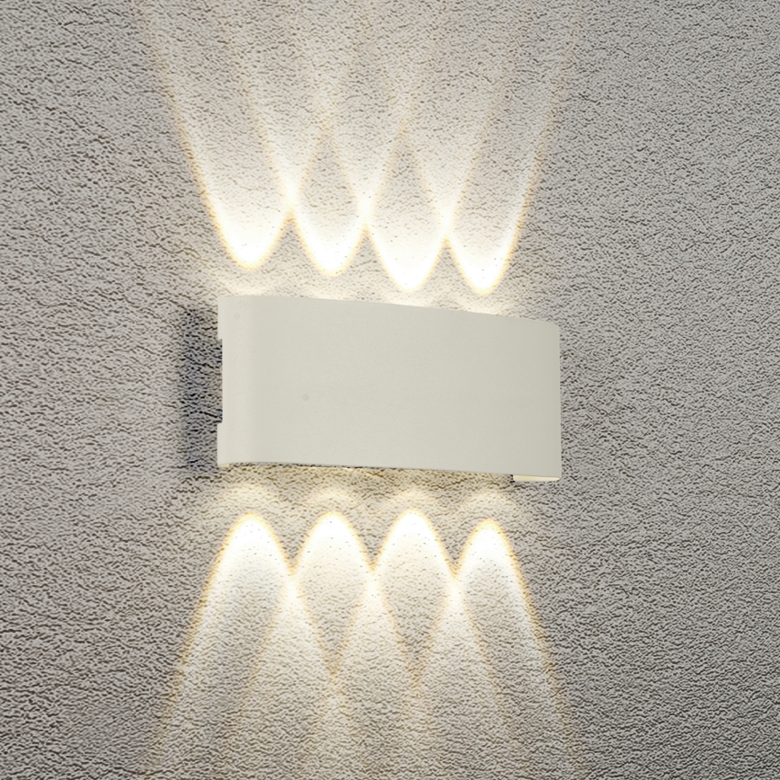 Brilagi - LED външно стеново осветително тяло FLAREBOX LED/8W/230V бяло IP65