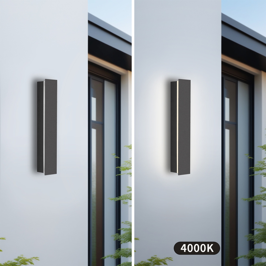 Brilagi - LED външно стенно осветително тяло LINEAR LED/8W/230V 4000K IP65 30 cm антрацит