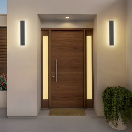 Brilagi - LED външно стенно осветително тяло LINEAR LED/8W/230V 4000K IP65 30 cm антрацит