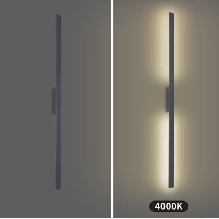 Brilagi - LED външен стенен осветител LUNA LED/30W/230V 4000K IP65 150 cm антрацит CRI 90
