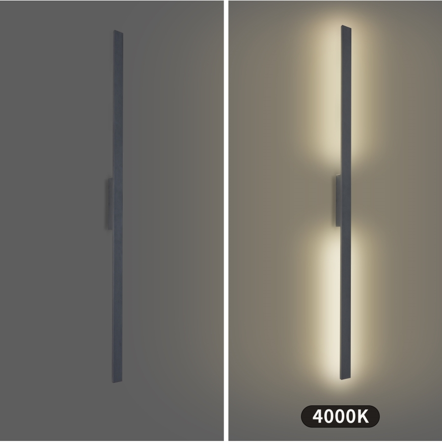Brilagi - LED външен стенен осветител LUNA LED/30W/230V 4000K IP65 150 cm антрацит CRI 90