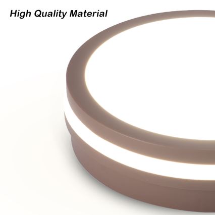 Brilagi - LED външно таванно осветително тяло BENE LED/24W/230V Ø 26 см кафяво IP54