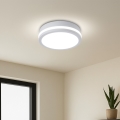 Brilagi - LED външно таванно осветително тяло със сензор BENE LED/18W/230V Ø 21,5 см бяло IP54