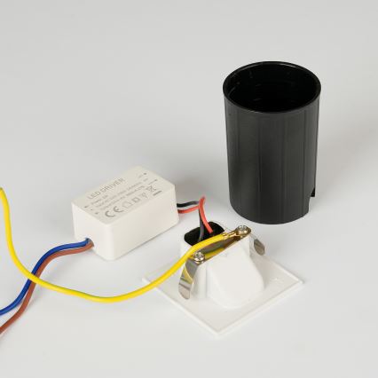 Brilagi - LED Външно вградено осветително тяло STAIRDOT LED/2W/230V бяло IP65 квадратно