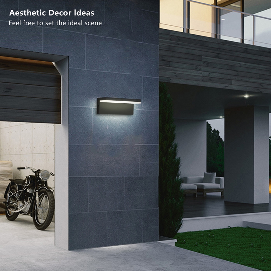 Brilagi - LED въшен стенен аплик TESSI LED/10W/230V черен IP54