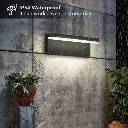 Brilagi - LED въшен стенен аплик TESSI LED/10W/230V черен IP54