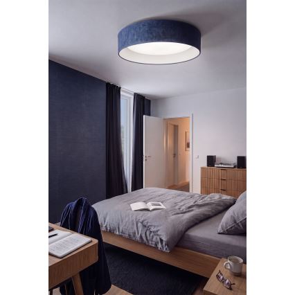 Brilagi - LED димируемо таванно осветително тяло VELVET SMARTIX LED/24W/230V 3000-6000K Ø 45 см, синьо, Wi‑Fi Tuya Beacon + дистанционно управление