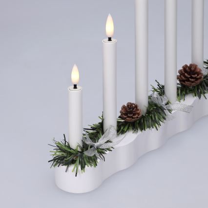 BRILAGI - LED Коледен свещник 7xLED/2xAA бял