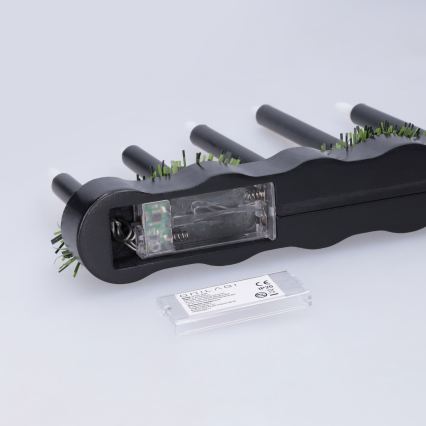 BRILAGI - LED Коледен свещник 7xLED/2xAA черен