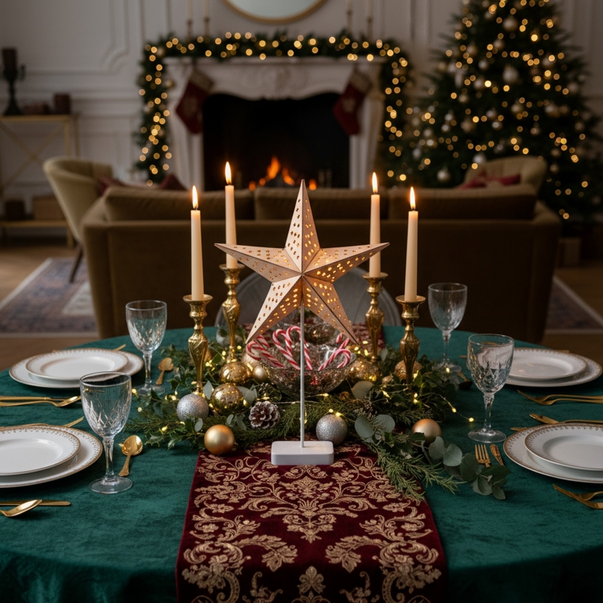 Brilagi - LED Коледна декорация LED/3xAA 62x40 cm звезда