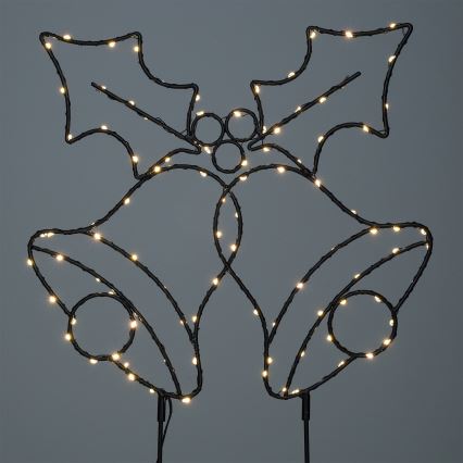 Brilagi - LED коледна декорация LED/3xAA IP44 звънчета