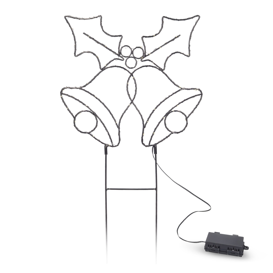 Brilagi - LED коледна декорация LED/3xAA IP44 звънчета