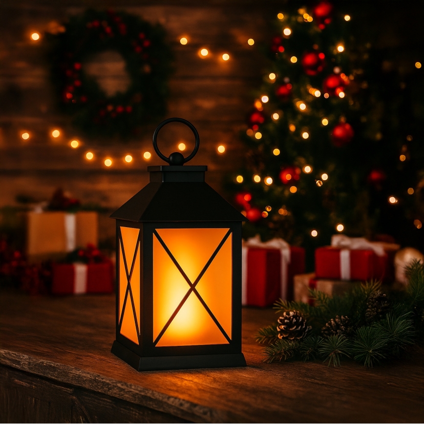 Brilagi - LED коледна декорация LED фенер, 2xAA