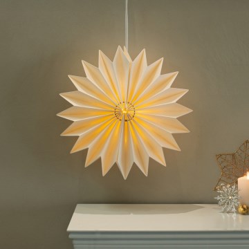 Brilagi - LED коледна декорация, снежинка, 32 см, захранване 2xAA