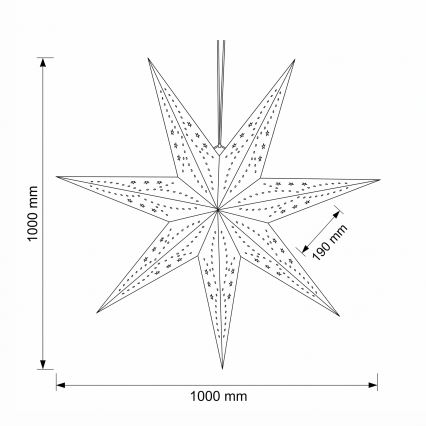 BRILAGI - LED коледна украса LED/2xAA 100 см звезда