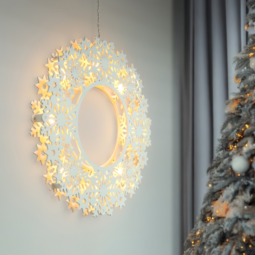 Brilagi - LED коледна украса LED/2xAA 30 см венец