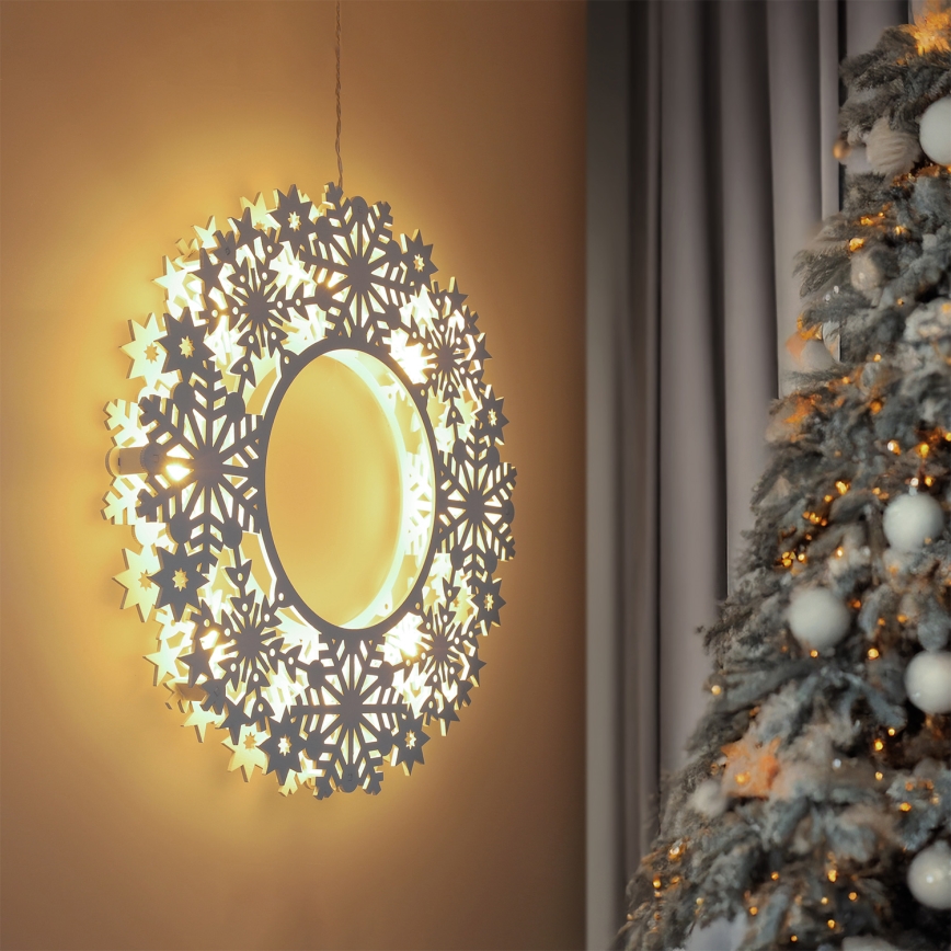 Brilagi - LED коледна украса LED/2xAA 30 см венец