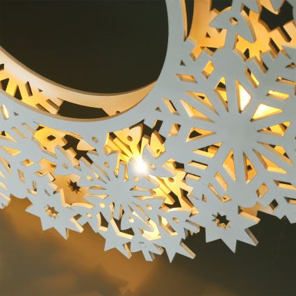 Brilagi - LED коледна украса LED/2xAA 30 см венец