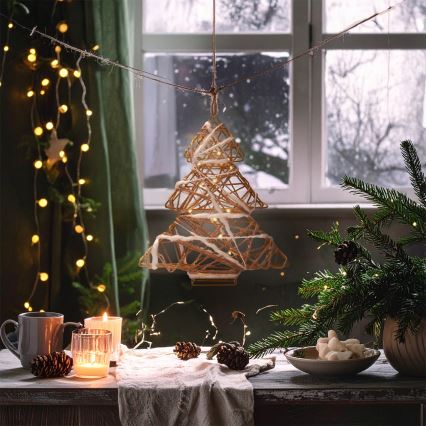 Brilagi - LED коледна украса LED/2xAA 34x31 cm малка елха