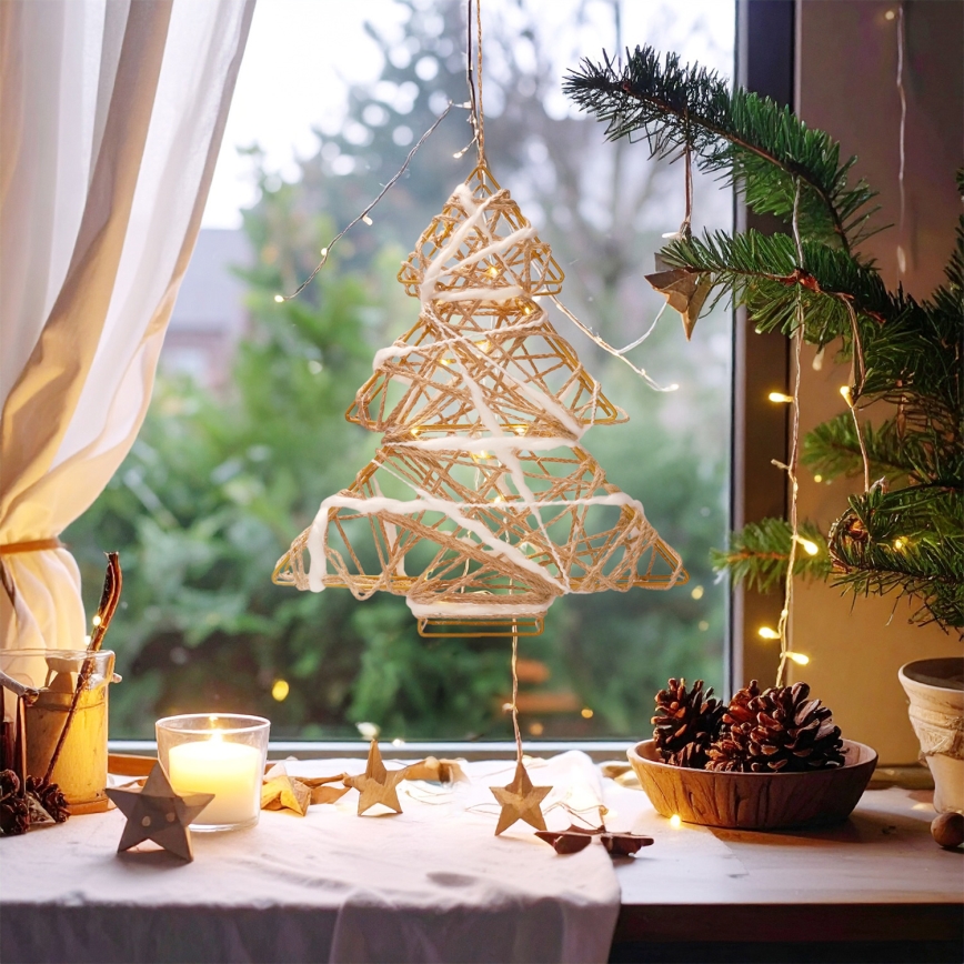 Brilagi - LED коледна украса LED/2xAA 34x31 cm малка елха