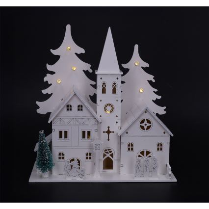 Brilagi - LED коледна украса LED/2xAA църквичка