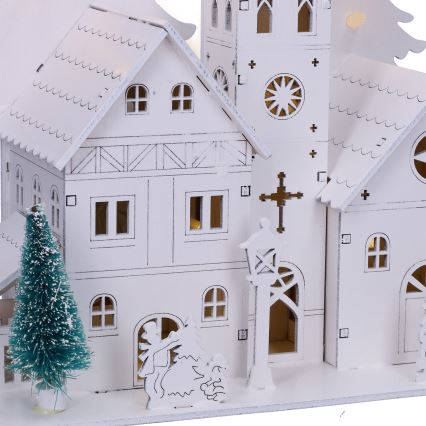 Brilagi - LED коледна украса LED/2xAA църквичка