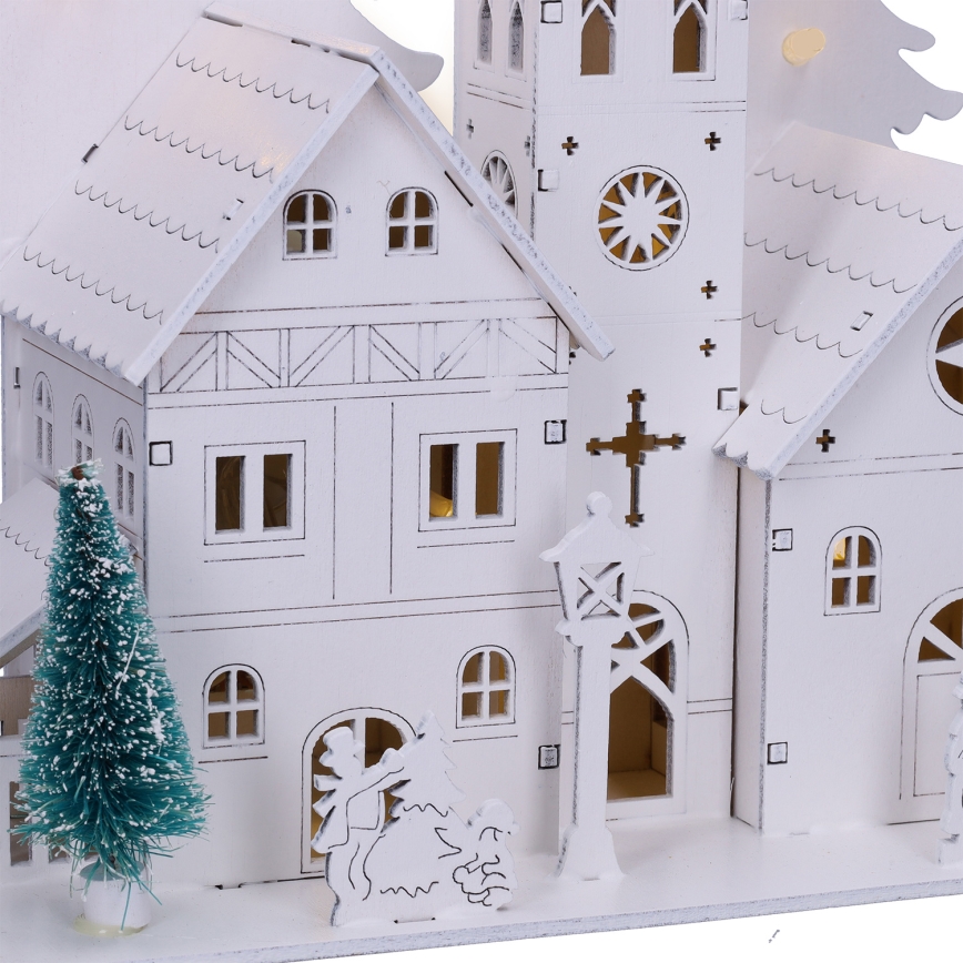 Brilagi - LED коледна украса LED/2xAA църквичка