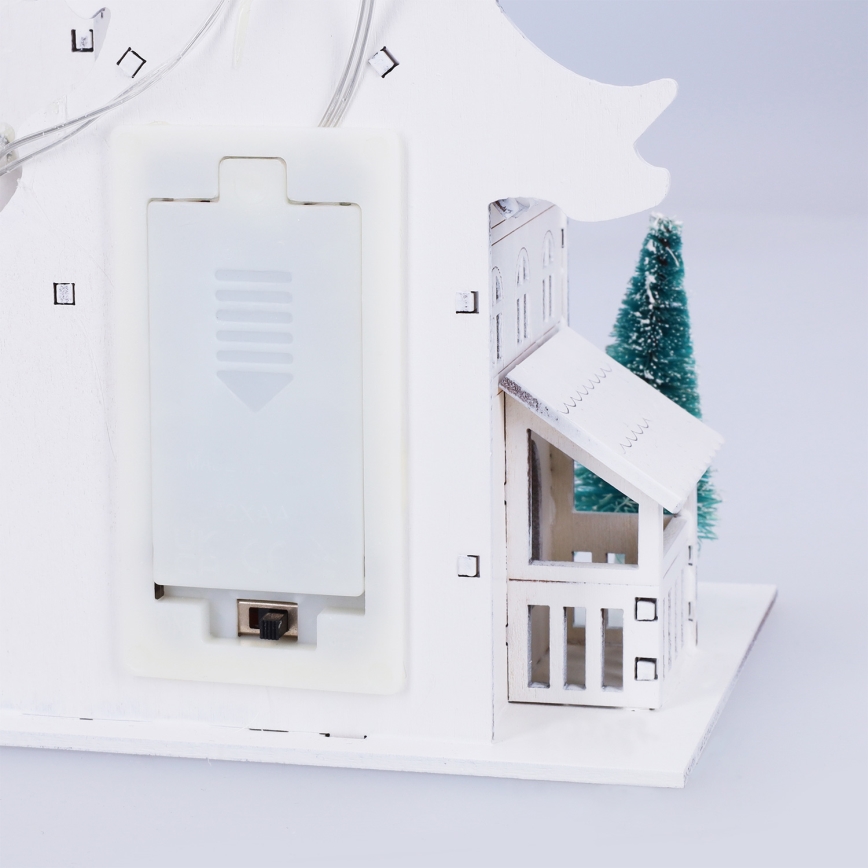 Brilagi - LED коледна украса LED/2xAA църквичка