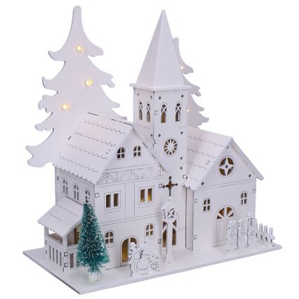 Brilagi - LED коледна украса LED/2xAA църквичка