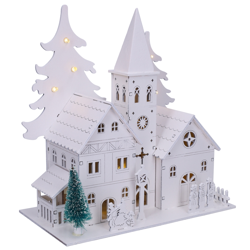 Brilagi - LED коледна украса LED/2xAA църквичка