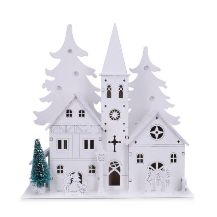 Brilagi - LED коледна украса LED/2xAA църквичка