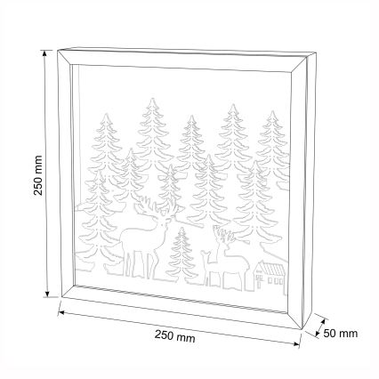 BRILAGI - LED Коледна украса LED/2xAA