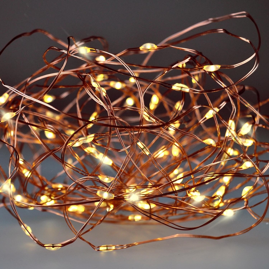 Brilagi - LED Коледни лампички 100xLED/3xAA 10m топло бяло