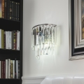 Brilagi - LED Кристален аплик MOZART 2xE14/40W/230V лъскав хром
