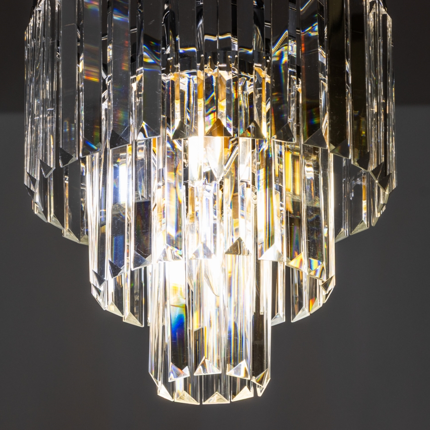 Brilagi - LED Кристален пендел MOZART 4xE14/40W/230V лъскав хром