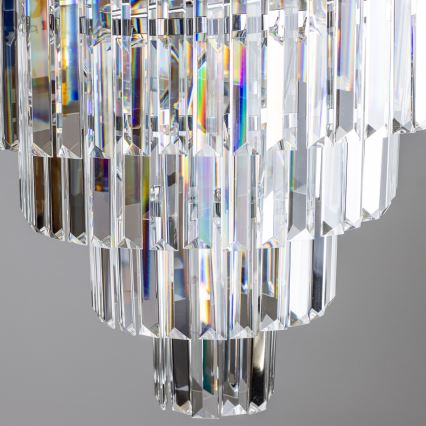 Brilagi - LED Кристален пендел MOZART 5xE14/40W/230V лъскав хром