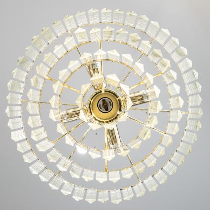 Brilagi - LED Кристален пендел MOZART 5xE14/40W/230V златист