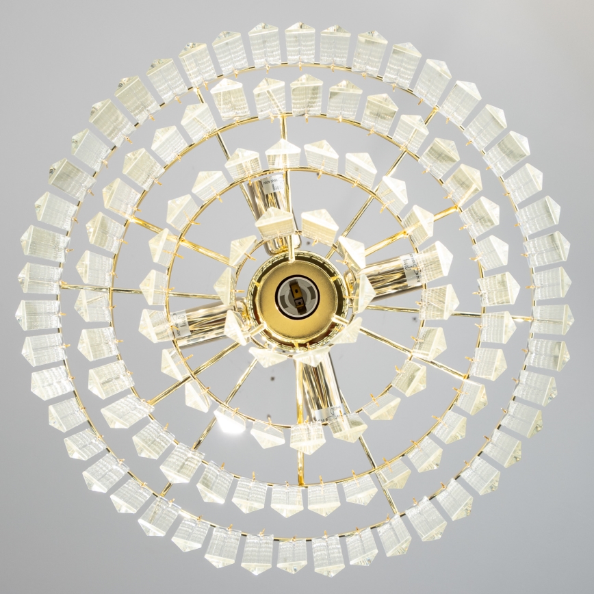 Brilagi - LED Кристален пендел MOZART 5xE14/40W/230V златист