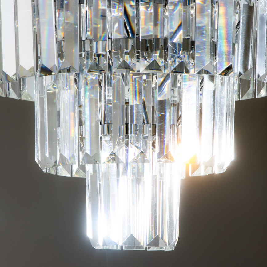 Brilagi - LED Кристален плафон MOZART 5xE14/40W/230V лъскав хром
