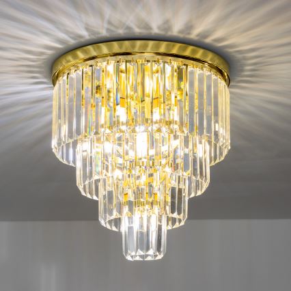 Brilagi - LED Кристален плафон MOZART 5xE14/40W/230V златист