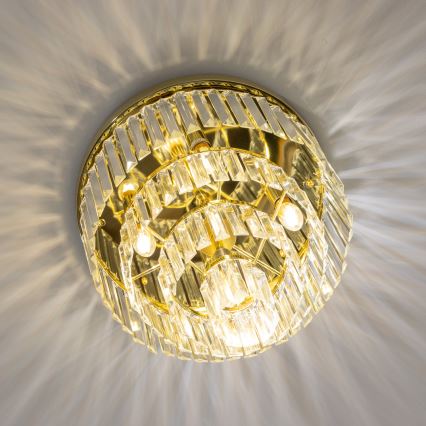 Brilagi - LED Кристален плафон MOZART 5xE14/40W/230V златист