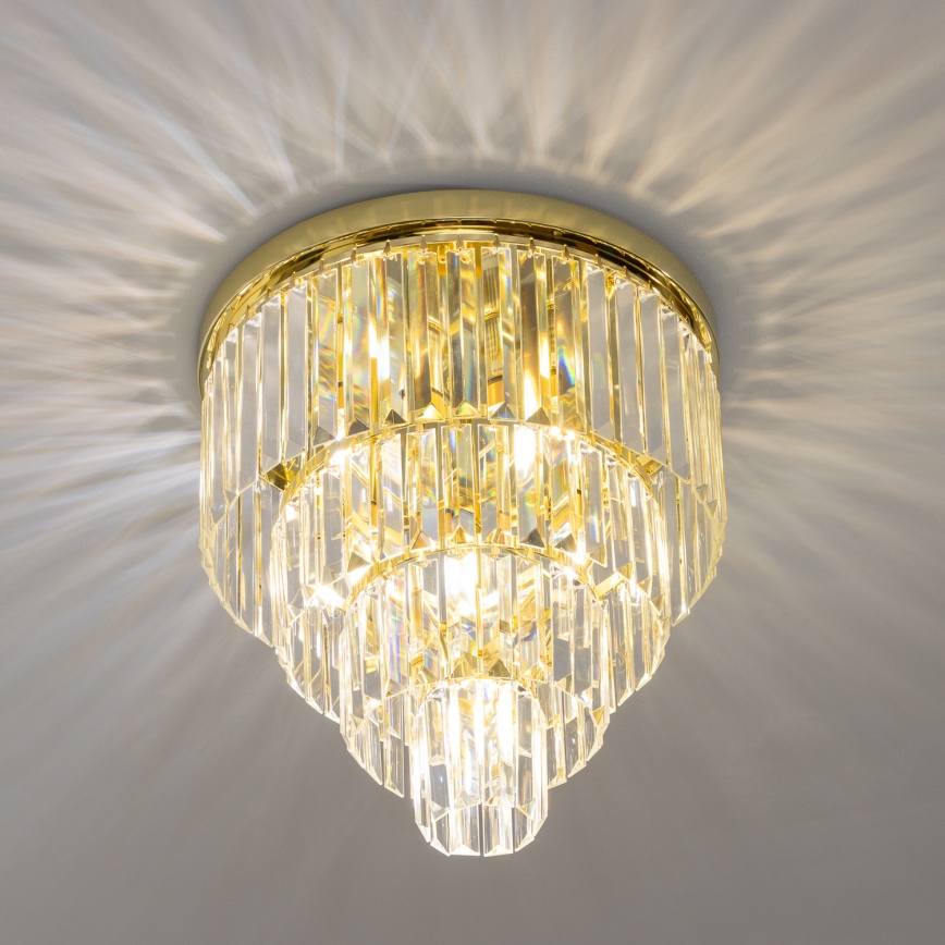 Brilagi - LED Кристален плафон MOZART 5xE14/40W/230V златист