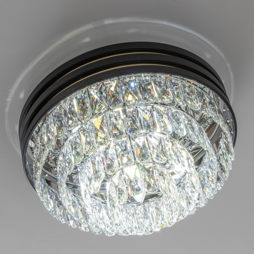 Brilagi - LED Кристален плафон VELURE 5xE14/40W/230V черен