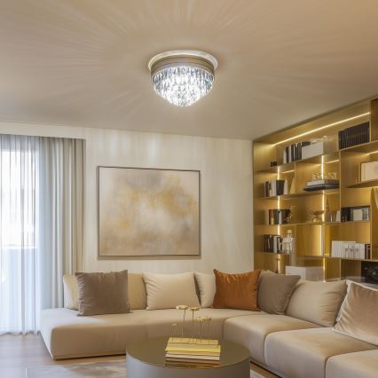 Brilagi - LED Кристален плафон VELURE 5xE14/40W/230V златист