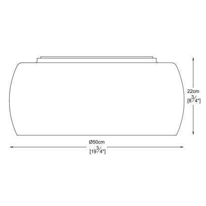 Brilagi - LED кристален таванен полилей JEWEL 6xG9/42W/230V, диаметър 50 см