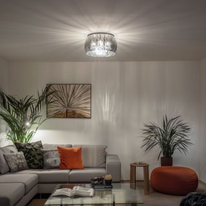 Brilagi - LED кристално таванно осветително тяло JEWEL 5xG9/40W/230V Ø 40 cm