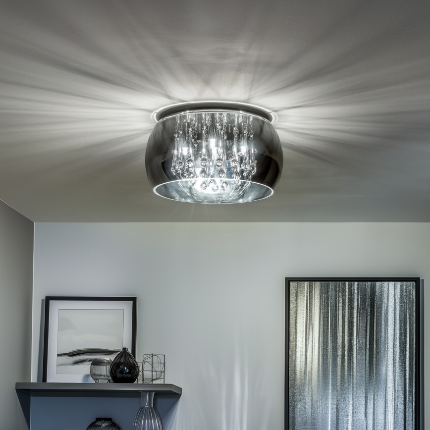 Brilagi - LED кристално таванно осветително тяло JEWEL 5xG9/40W/230V Ø 40 cm