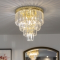 Brilagi - LED кристален таванен полилей MOZART 5xE14/40W/230V Ø 40 см златист