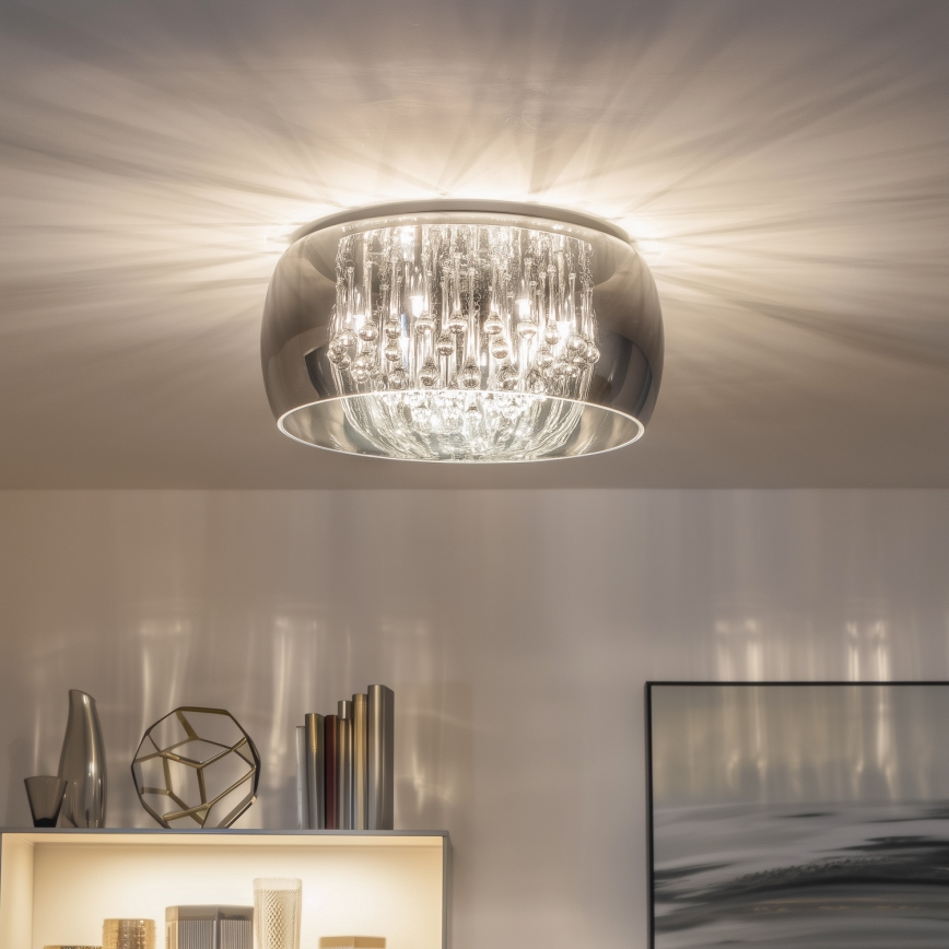 Brilagi - LED Кристална плафониера JEWEL 6xG9/42W/230V